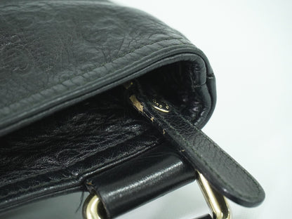 Gucci Crossbody Bag Guccissima Leather, BLACK, LEATHER, Shoulder bag