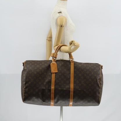 Louis Vuitton Keepall Bandouliere Bag Monogram Canvas, BROWN, CANVAS, Travel bag