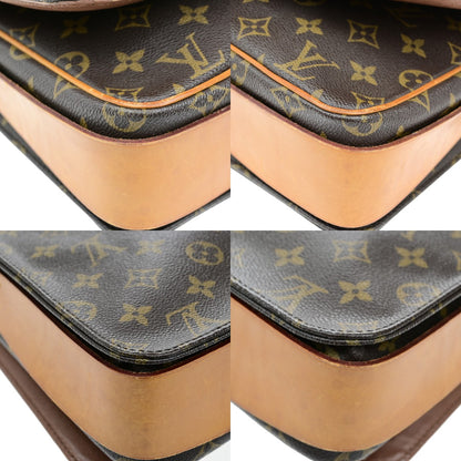 Louis Vuitton Cartouchiere Handbag Monogram Canvas, BROWN, LEATHER, Shoulder bag