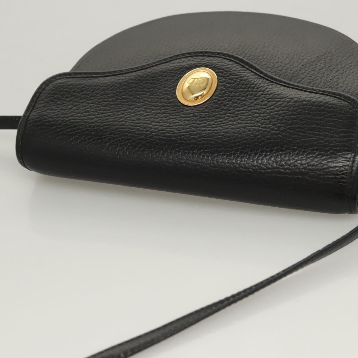 Christian Dior CD Shoulder bag Leather, BLACK, LEATHER, Shoulder bag