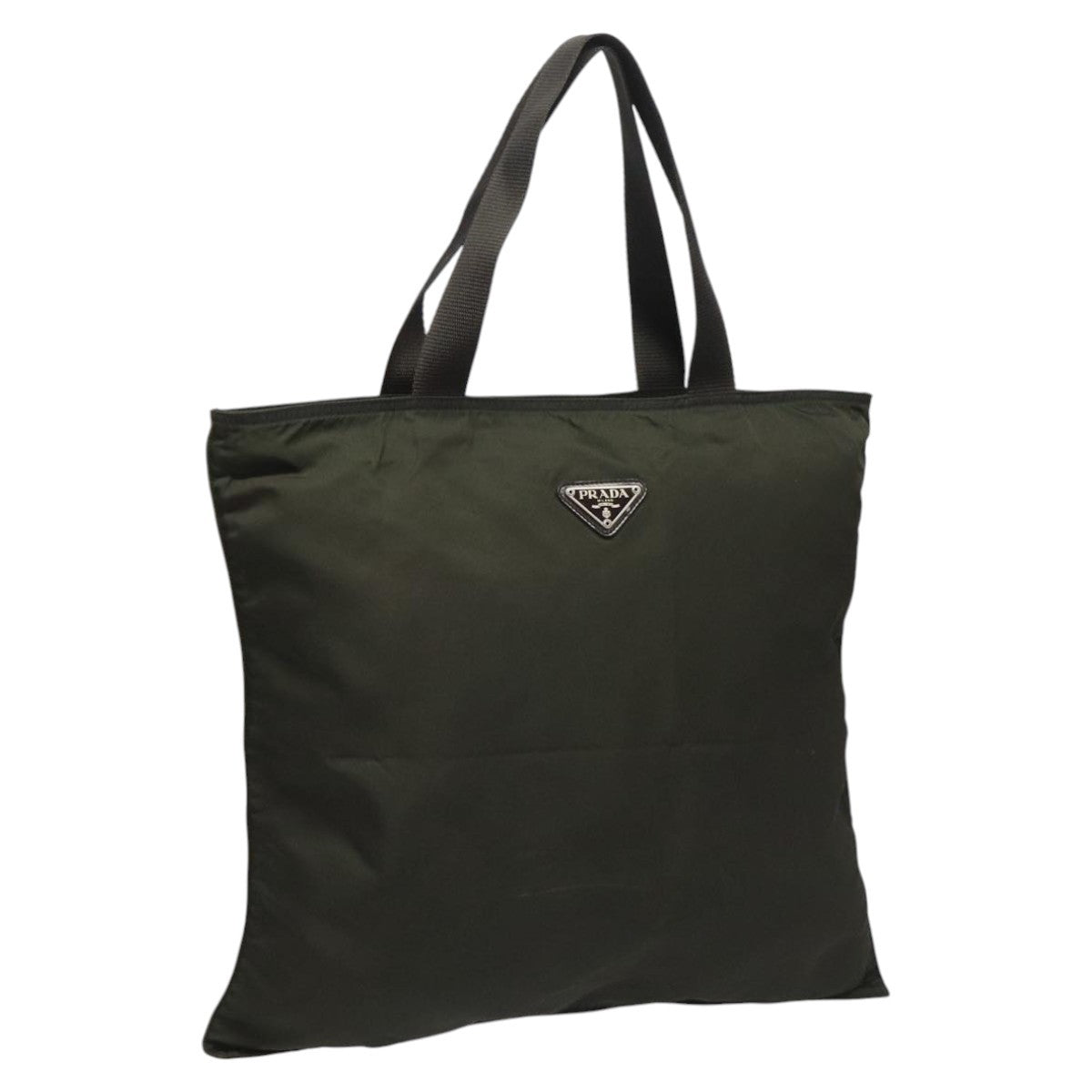 Prada Vintage Zip Tote Tessuto, KHAKI, NYLON, Tote bag