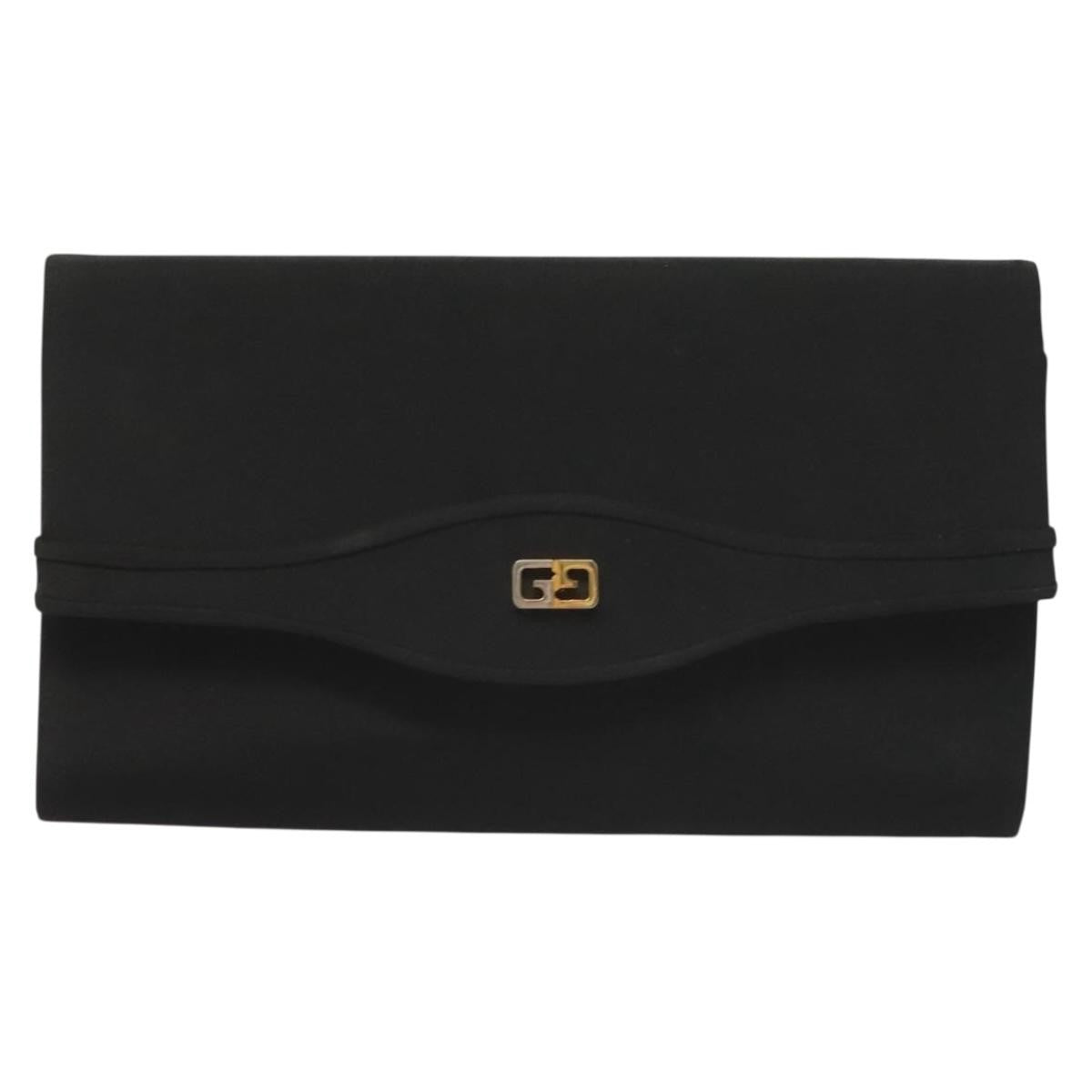 Gucci Pochette Nylon, BLACK, NYLON, Clutche & pouche