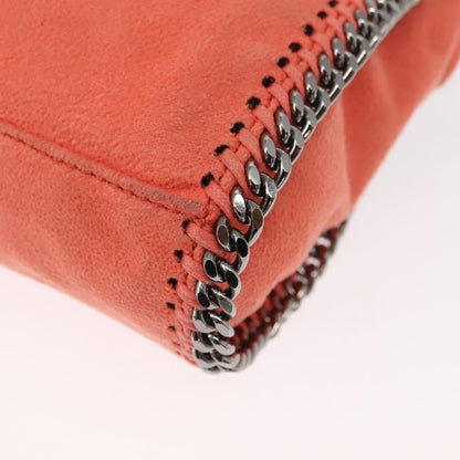 Stella McCartney Falabella Fold Over Flap Crossbody Bag Shaggy Deer, ORANGE, POLYESTER, Shoulder bag