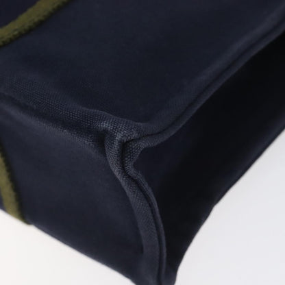 Hermes Fourre Tout Tote Canvas, NAVY, CANVAS, Tote bag