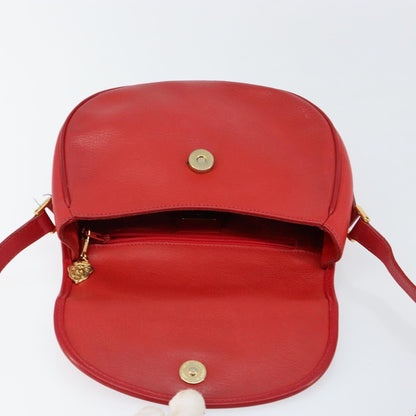 Gucci Vintage Flap Shoulder Bag Leather, RED, LEATHER, Shoulder bag