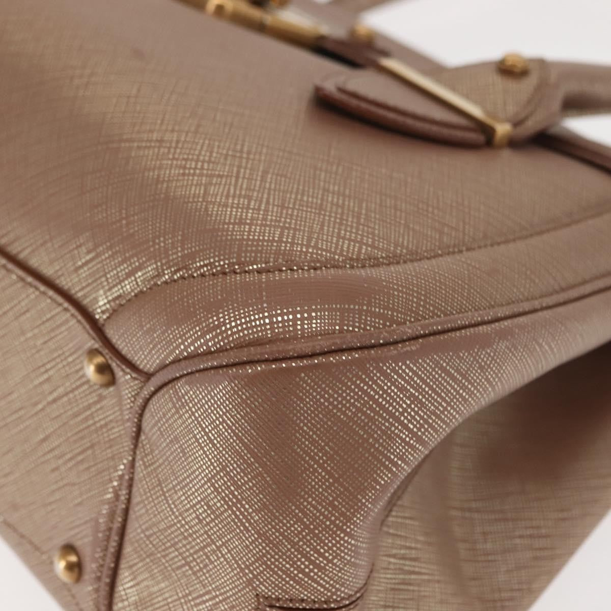 Salvatore Ferragamo Flap Satchel Saffiano Leather, GOLD, LEATHER, Handbag