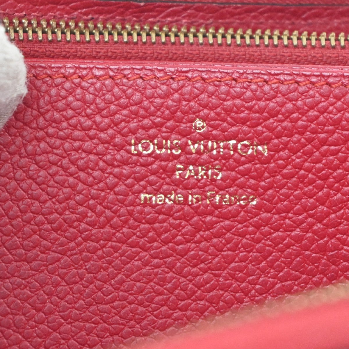 Louis Vuitton Zippy Wallet NM Leather Empreinte, RED, LEATHER, Wallets
