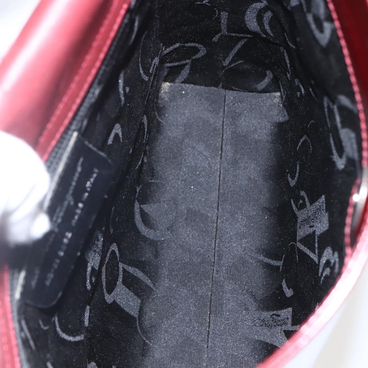 Salvatore Ferragamo Vala Shoulder Bag Patent Leather, RED, PATENT_LEATHER, Shoulder bag