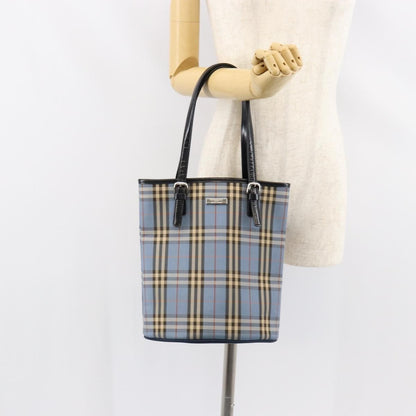 Burberry Blue Label Tote Bag Canvas, BLUE, CANVAS, Tote bag