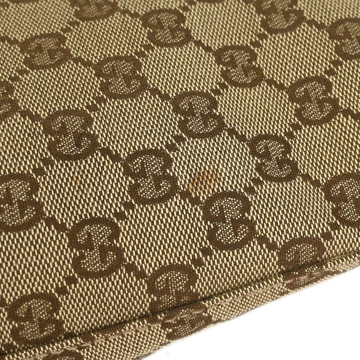 Gucci Ring Handle Zip Hobo GG Canvas, BEIGE, CANVAS, Handbag