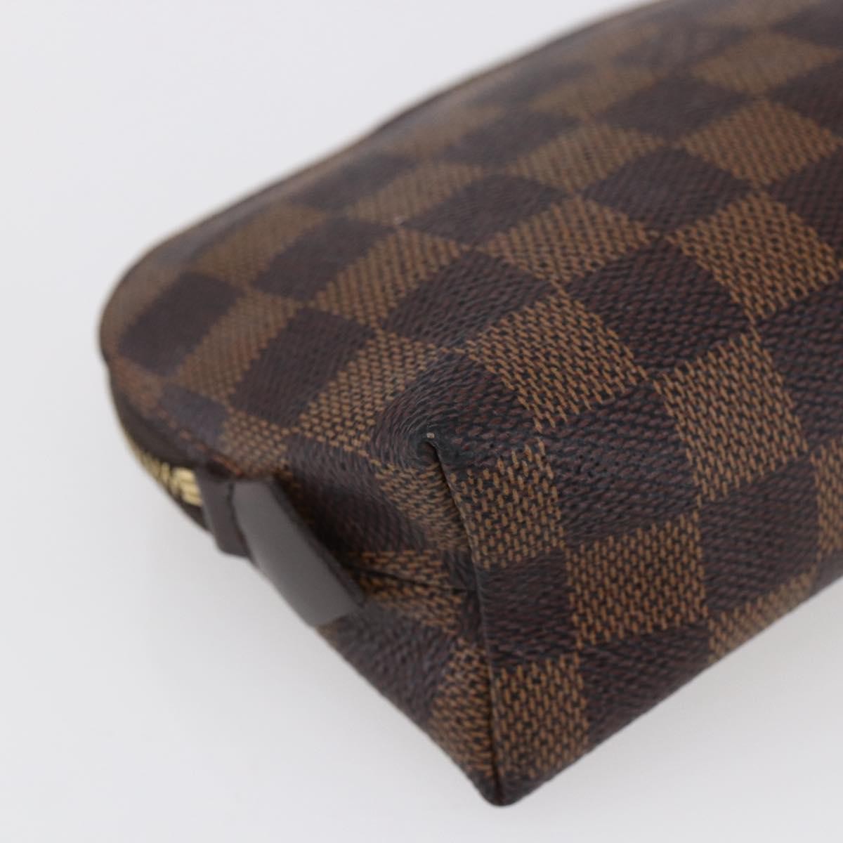 Louis Vuitton Cosmetic Pouch Damier, BROWN, CANVAS, Clutche & pouche
