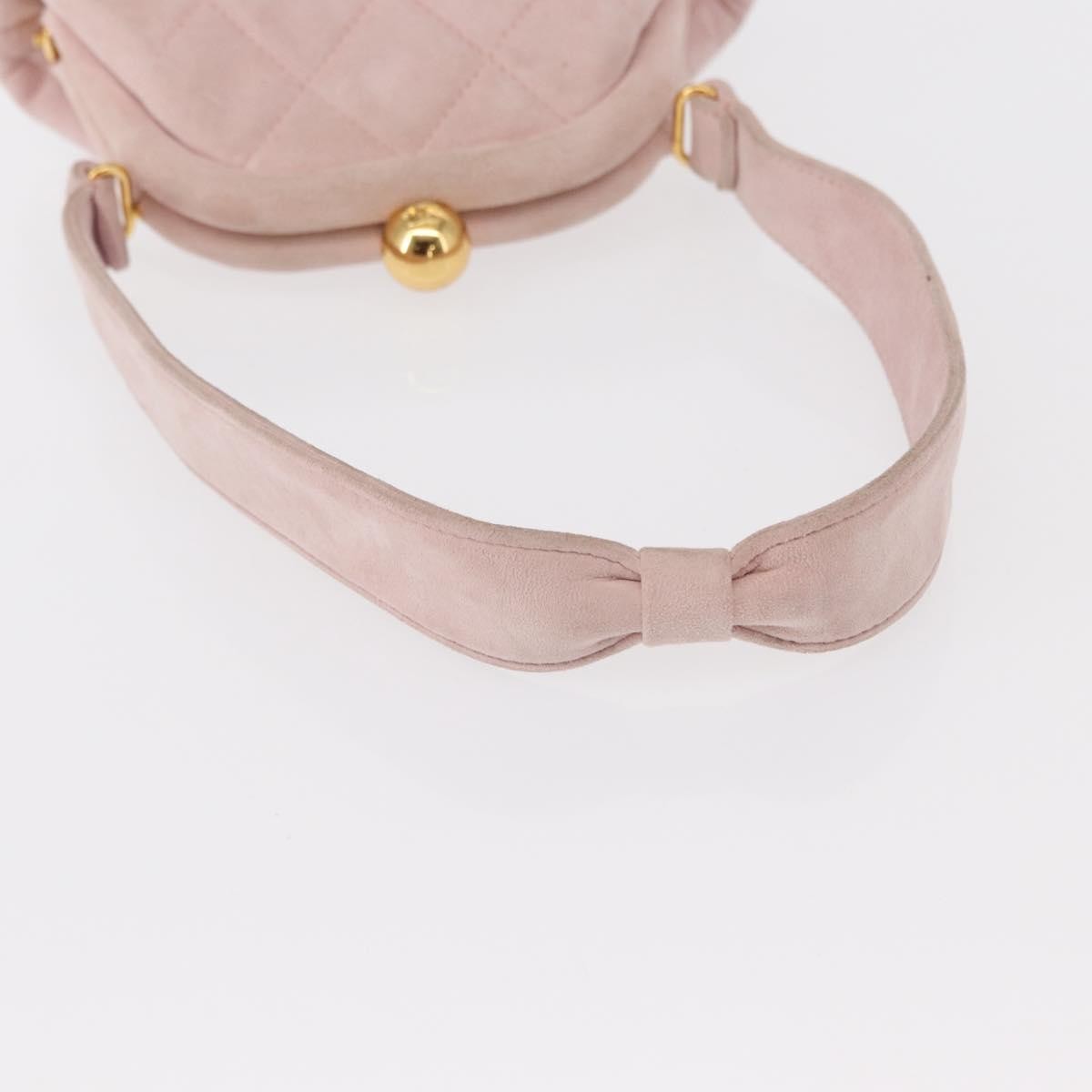 Chanel Vintage CC Hand bag Suede, PINK, SUEDE, Handbag