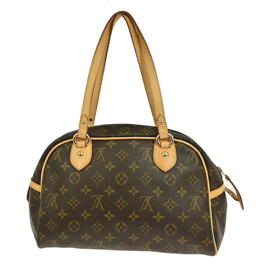 Louis Vuitton Montorgueil Handbag Monogram Canvas, BROWN, CANVAS, Handbag