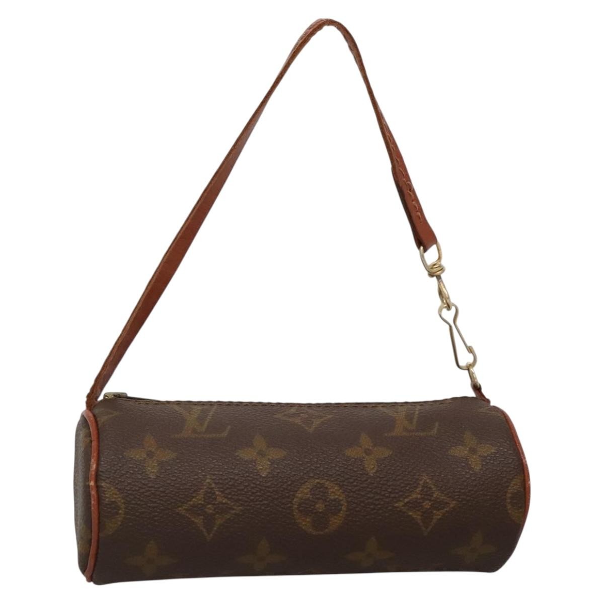 Louis Vuitton Papillon Pochette Monogram Canvas, BROWN, CANVAS, Clutche & pouche
