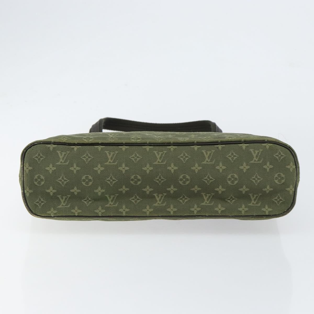 Louis Vuitton Lucille Handbag Mini Lin, KHAKI, CANVAS, Handbag