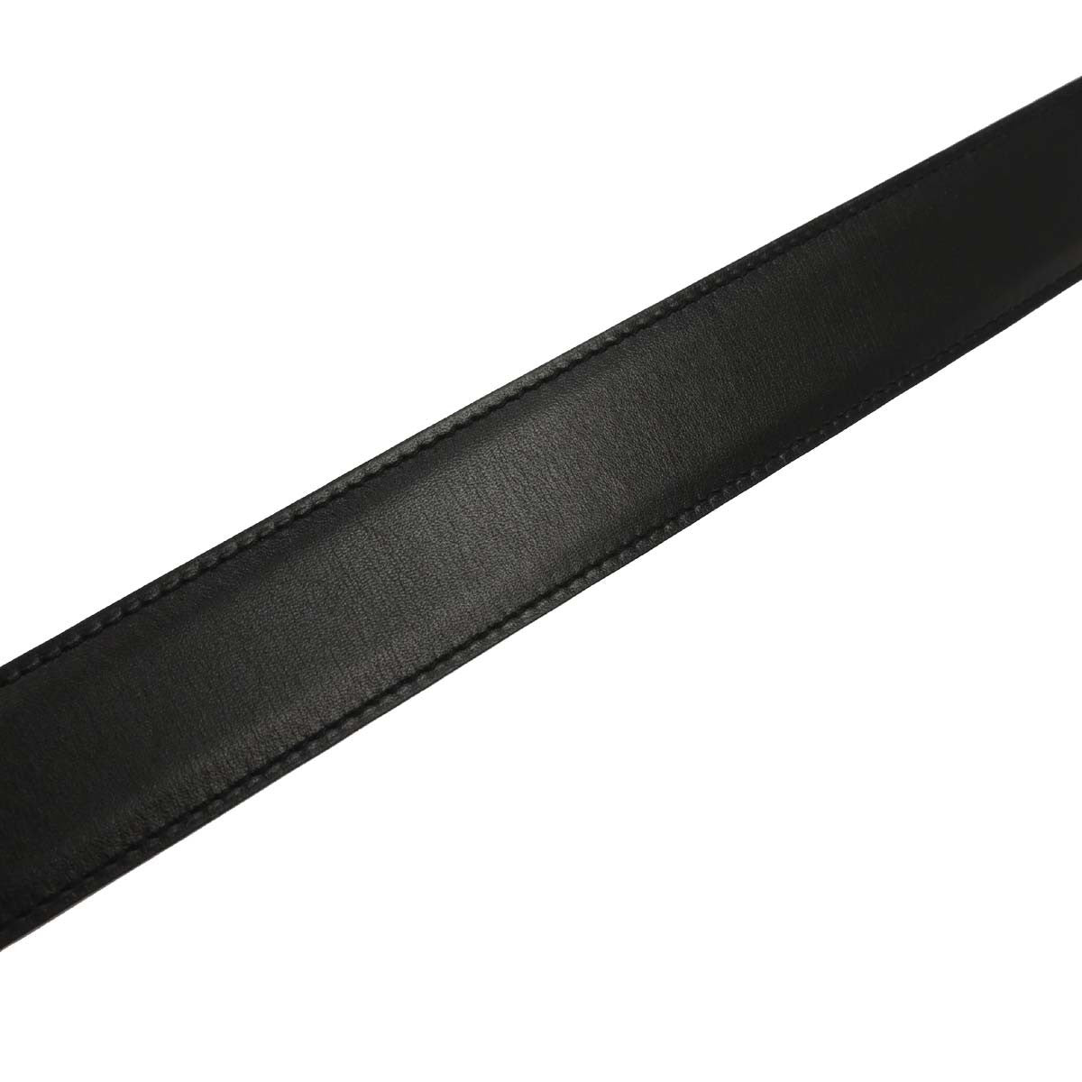 Hermes Constance Reversible Belt Leather, BLACK, LEATHER, Belts