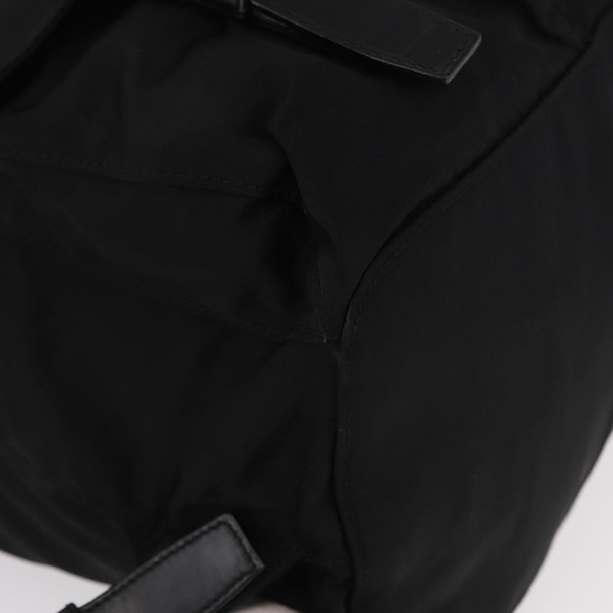 Prada Double Front Pocket Backpack Tessuto, BLACK, NYLON, Backpack