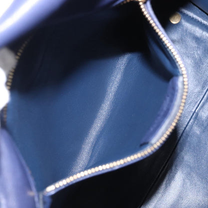 Salvatore Ferragamo Suzanna Satchel Smooth Leather, NAVY, LEATHER, Handbag