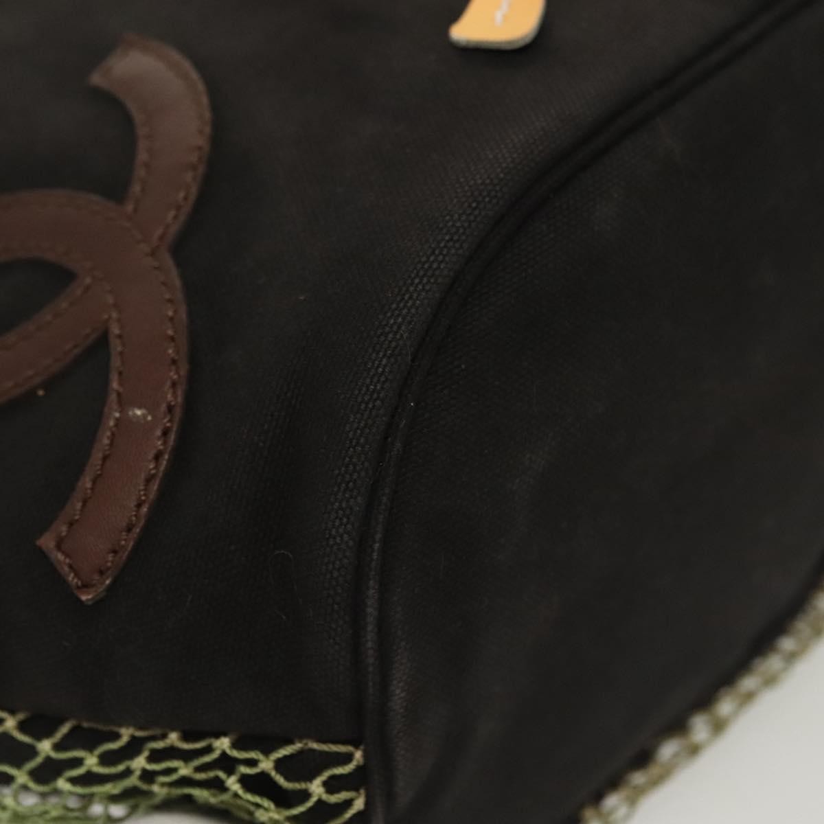 Chanel Camellia Flower Tote Canvas, BLACK, CANVAS, Tote bag