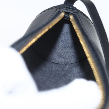 Louis Vuitton Soufflot Pochette Epi Leather, BLACK, LEATHER, Clutche & pouche