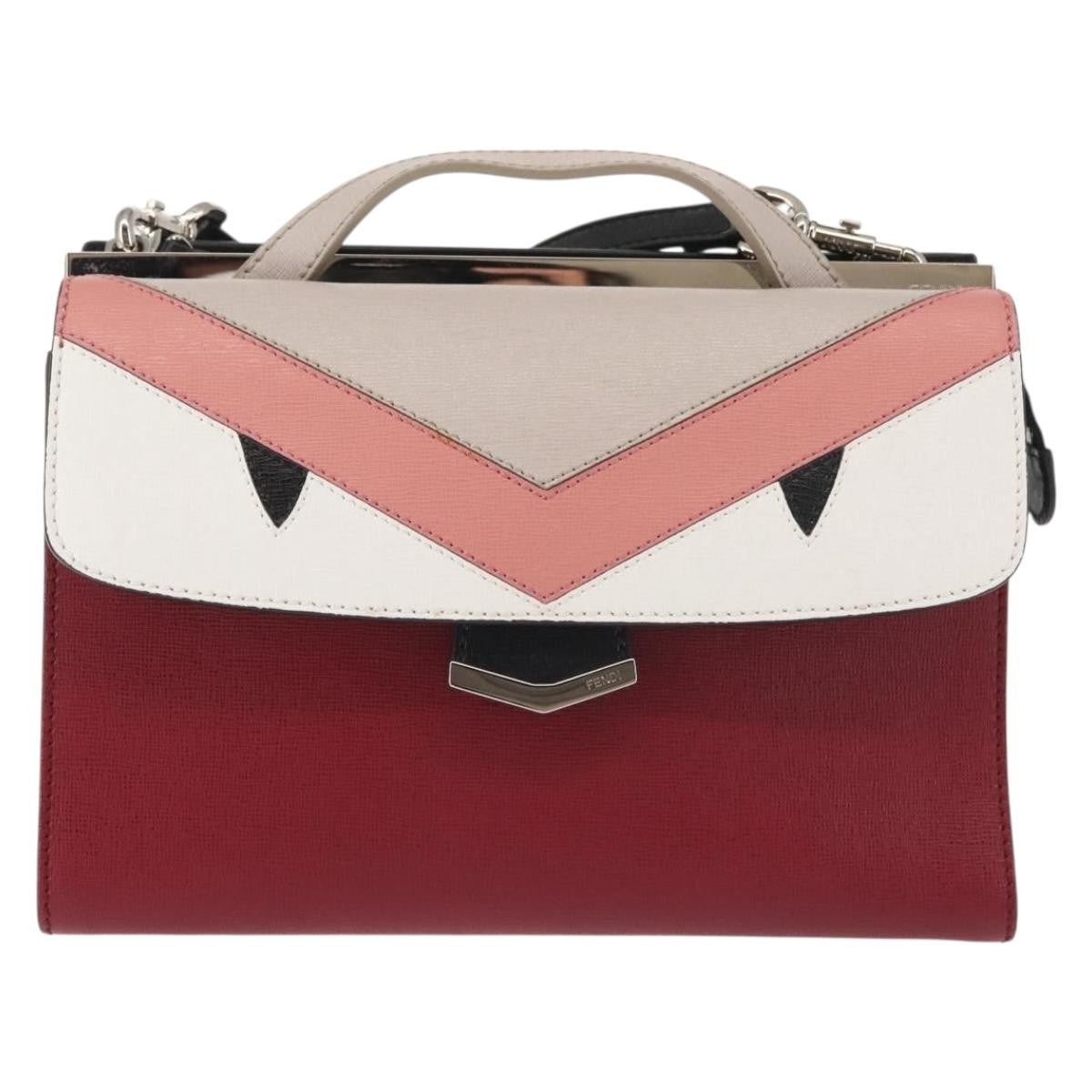 Fendi Monster demi jour Leather, MULTICOLOUR, LEATHER, Handbag