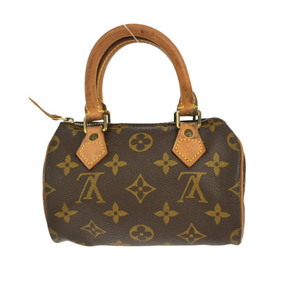 Louis Vuitton Speedy Mini HL Handbag Monogram Canvas, BROWN, CANVAS, Handbag