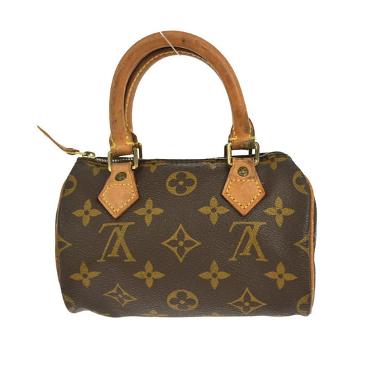 Louis Vuitton Speedy Mini HL Handbag Monogram Canvas, BROWN, CANVAS, Handbag