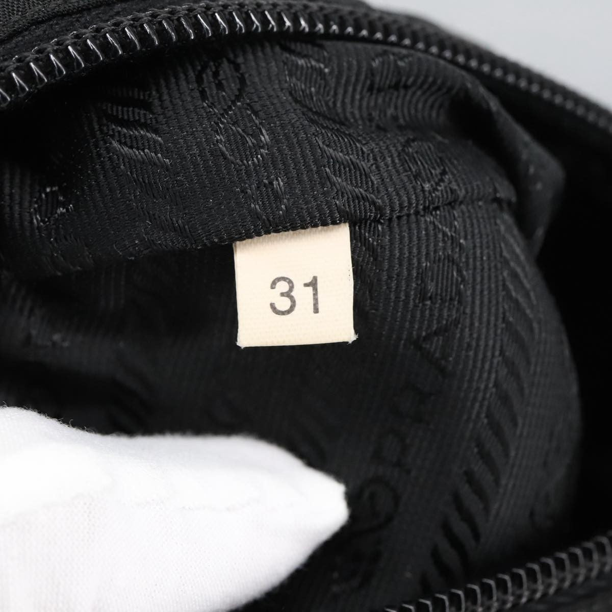 Prada Zip Pouch Tessuto, BLACK, NYLON, Clutche & pouche