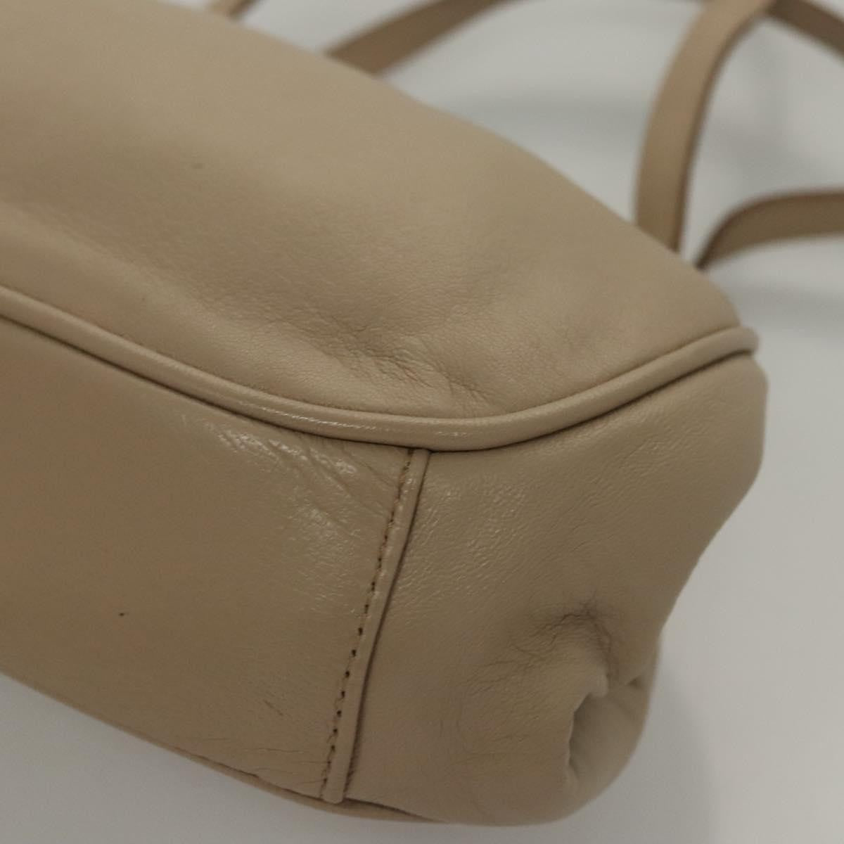 Celine Handbag Leather, BEIGE, LEATHER, Handbag