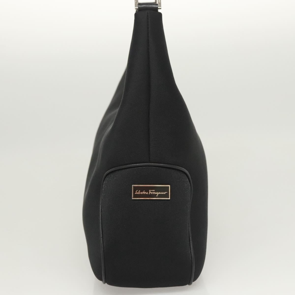 Salvatore Ferragamo Vintage Shoulder Bag Nylon, BLACK, NYLON, Shoulder bag