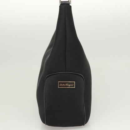 Salvatore Ferragamo Vintage Shoulder Bag Nylon, BLACK, NYLON, Shoulder bag