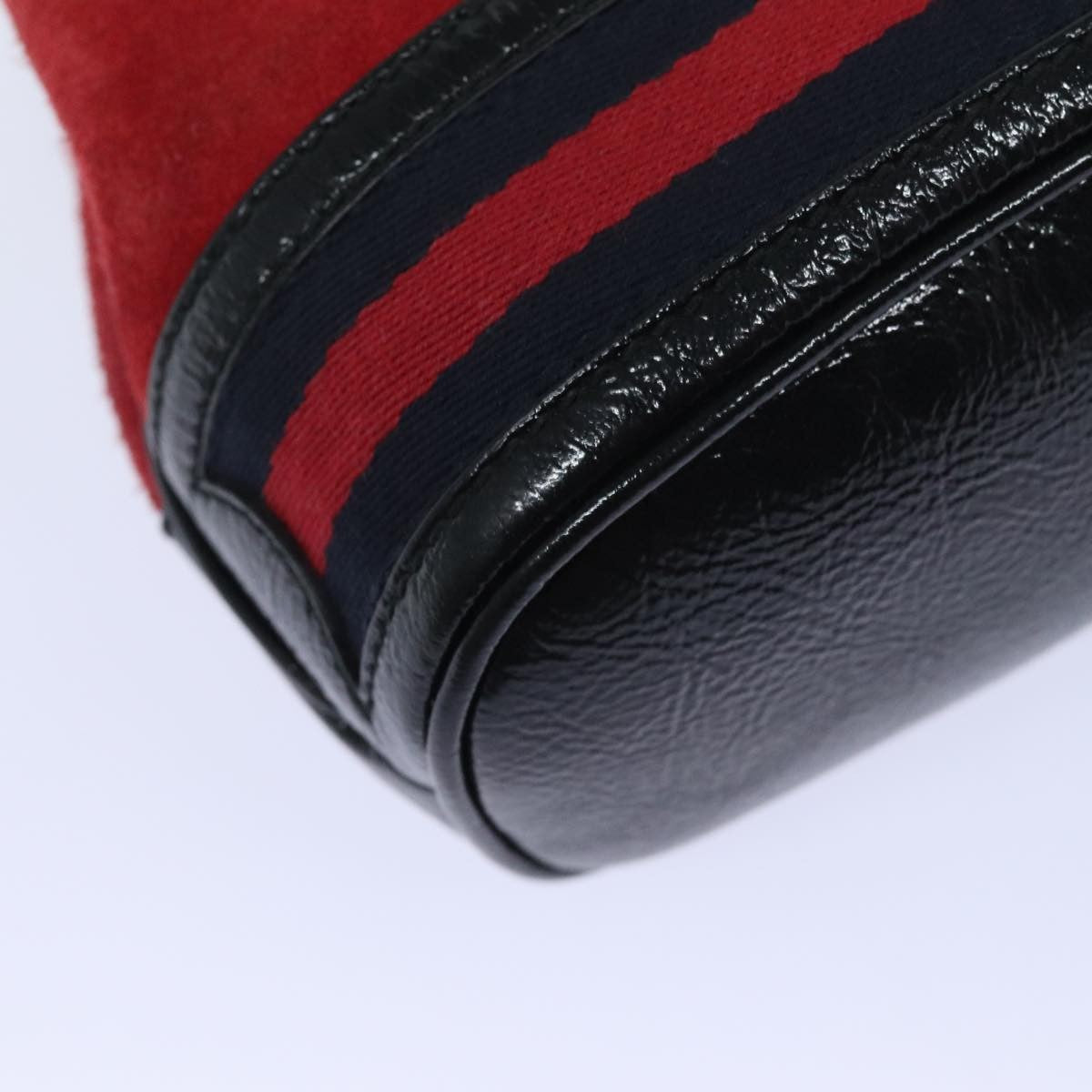 Gucci Ophidia Bucket Bag Suede, RED, SUEDE, Shoulder bag