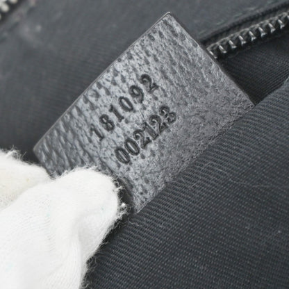 Gucci Half Moon Hobo Messenger GG Canvas, BLACK, CANVAS, Shoulder bag