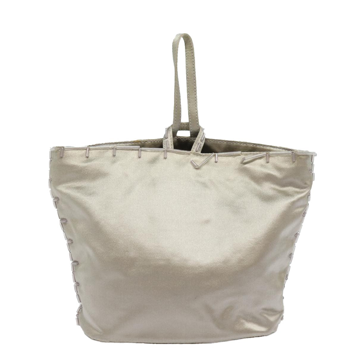 Prada Vintage Handbag Tessuto, SILVER, NYLON, Handbag