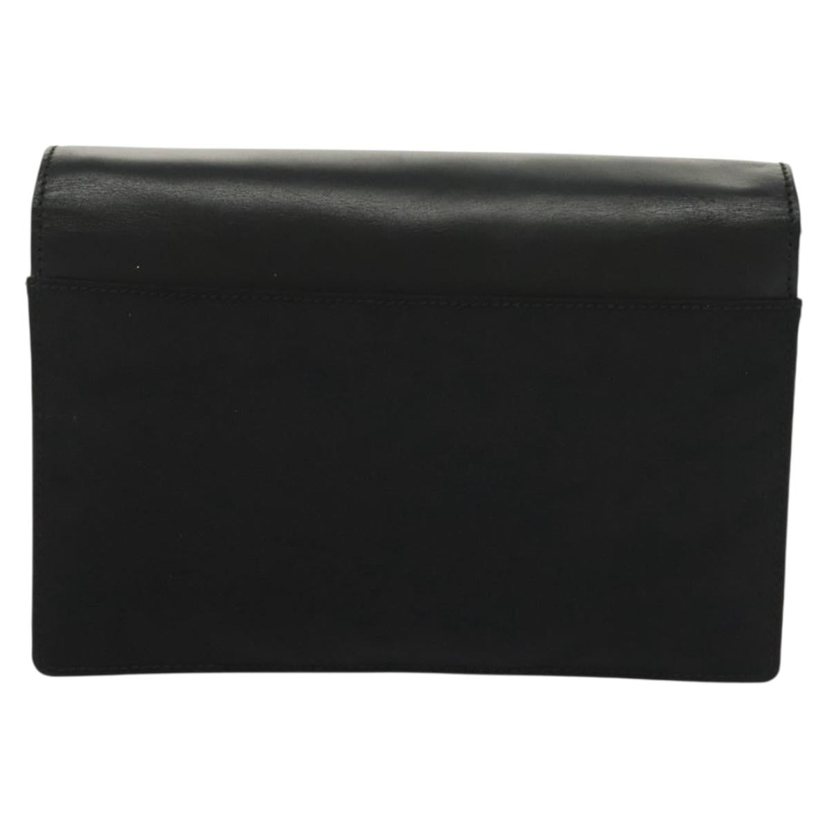 Gucci Pochette Nylon, BLACK, NYLON, Clutche & pouche