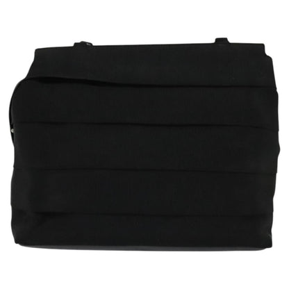 Salvatore Ferragamo Vala Shoulder Bag Canvas, BLACK, CANVAS, Shoulder bag