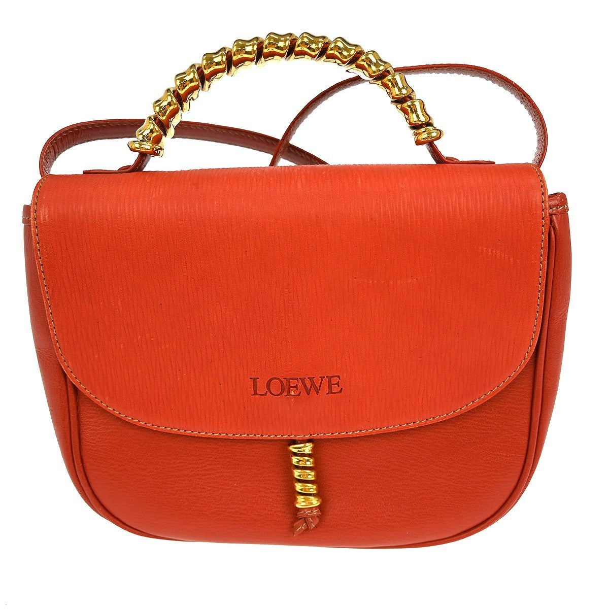 Loewe Velazquez shoulderbag Leather, RED, LEATHER, Shoulder bag