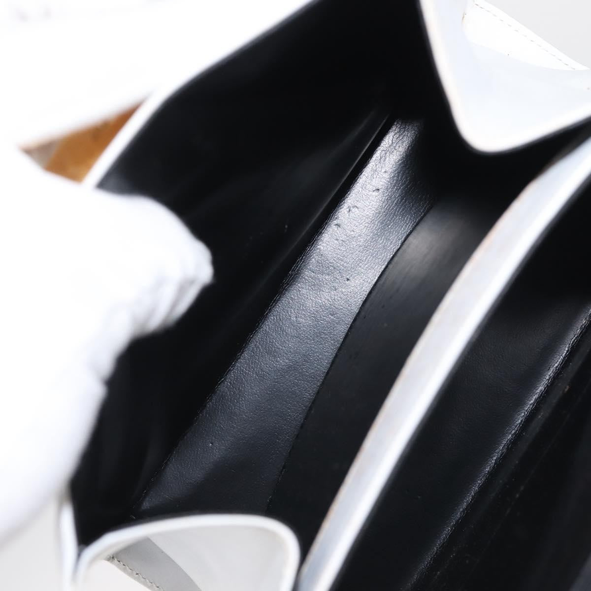 Salvatore Ferragamo Gancini Convertible Top Handle Bag Leather, WHITE, LEATHER, Handbag