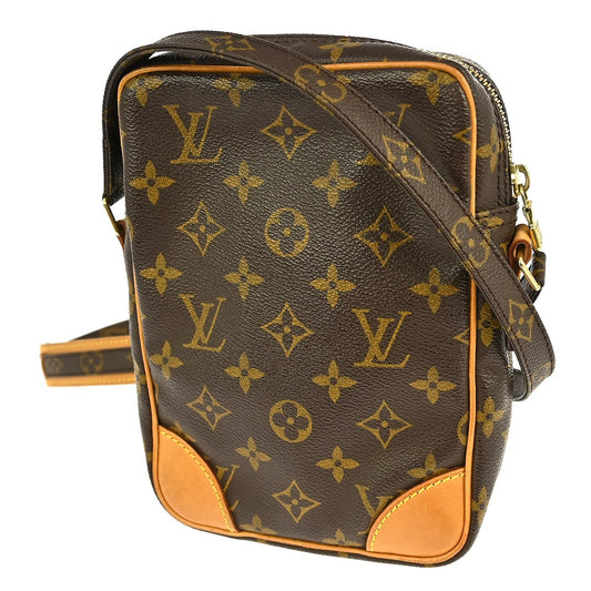 Louis Vuitton Danube Handbag Monogram Canvas, BROWN, CANVAS, Shoulder bag