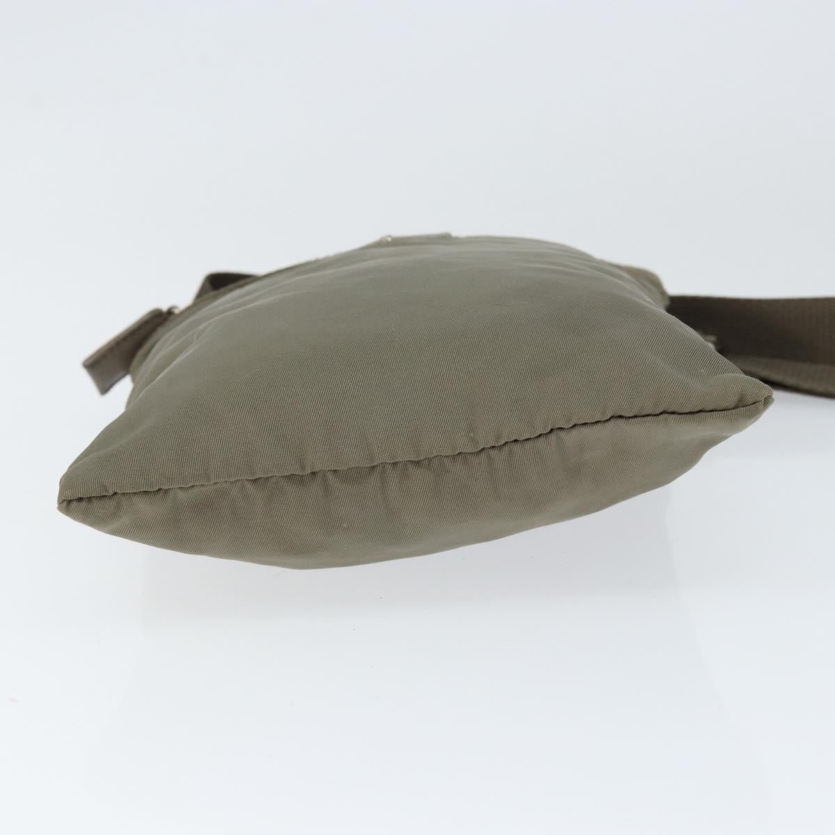 Prada Front Pocket Messenger Bag Tessuto, KHAKI, NYLON, Shoulder bag