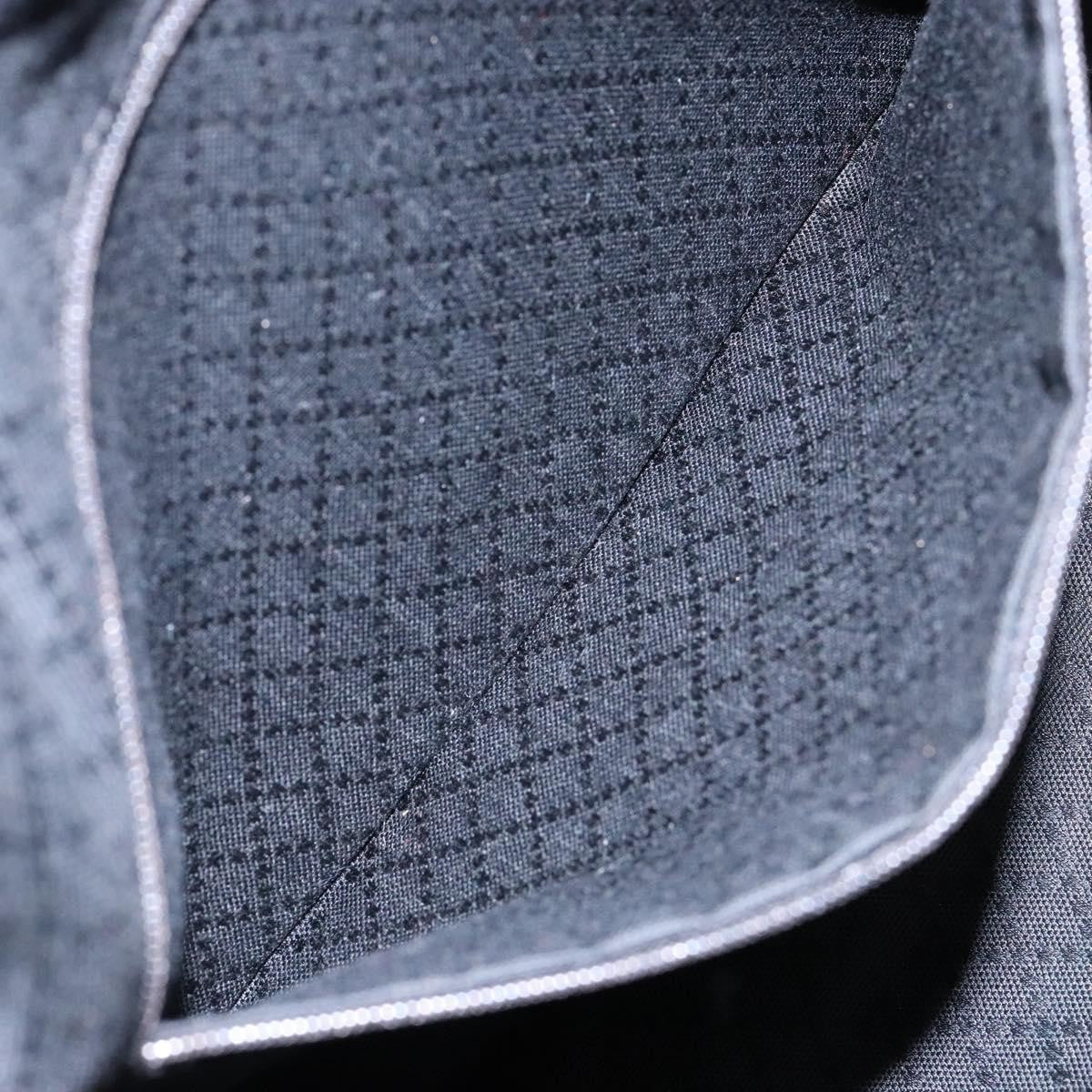 Gucci Vintage Bamboo Handle Tote Nylon, BLACK, NYLON, Tote bag