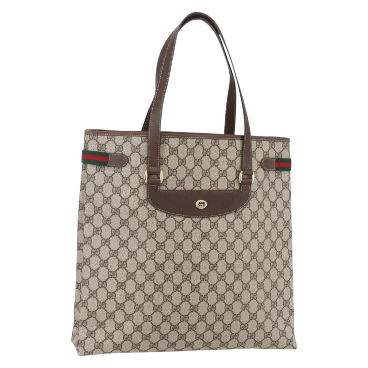Gucci Vintage tote GG Canvas, BEIGE, PVC, Tote bag