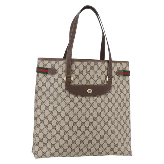 Gucci Vintage tote GG Canvas, BEIGE, PVC, Tote bag
