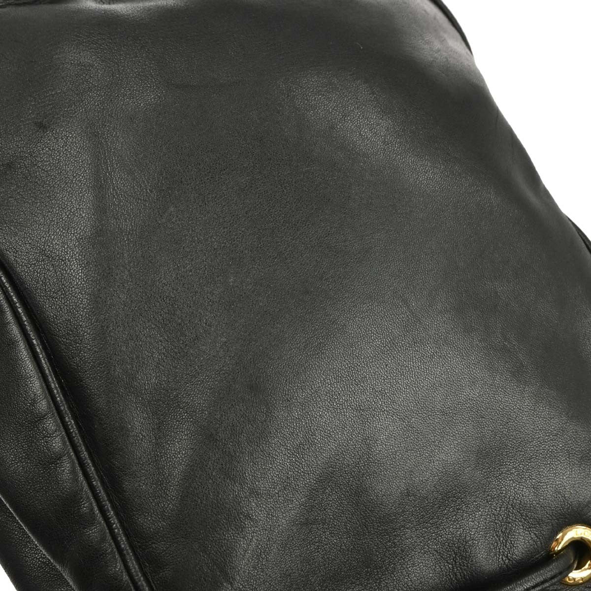 Loewe Anagram Backpack Leather, BLACK, LEATHER, Backpack