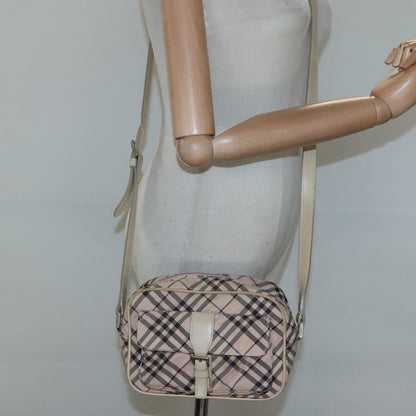 Burberry Nova Check Blue Label Nylon, PINK, NYLON, Shoulder bag