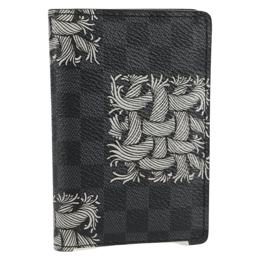 Louis Vuitton Pocket Organizer Limited Edition Nemeth Damier Graphite, BLACK, CANVAS, Clutche & pouche