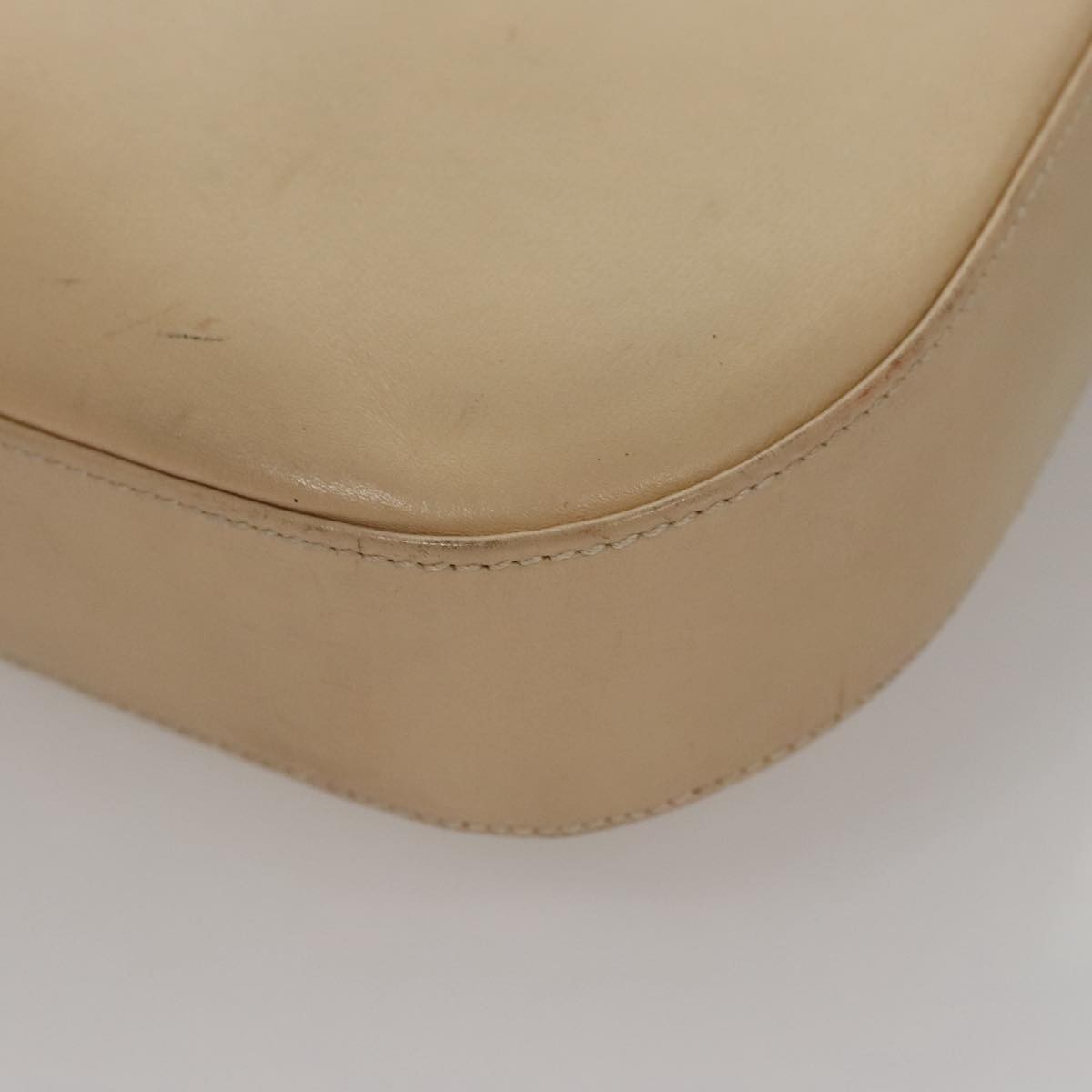 Salvatore Ferragamo Gancini Shoulder Bag Leather, BEIGE, LEATHER, Shoulder bag