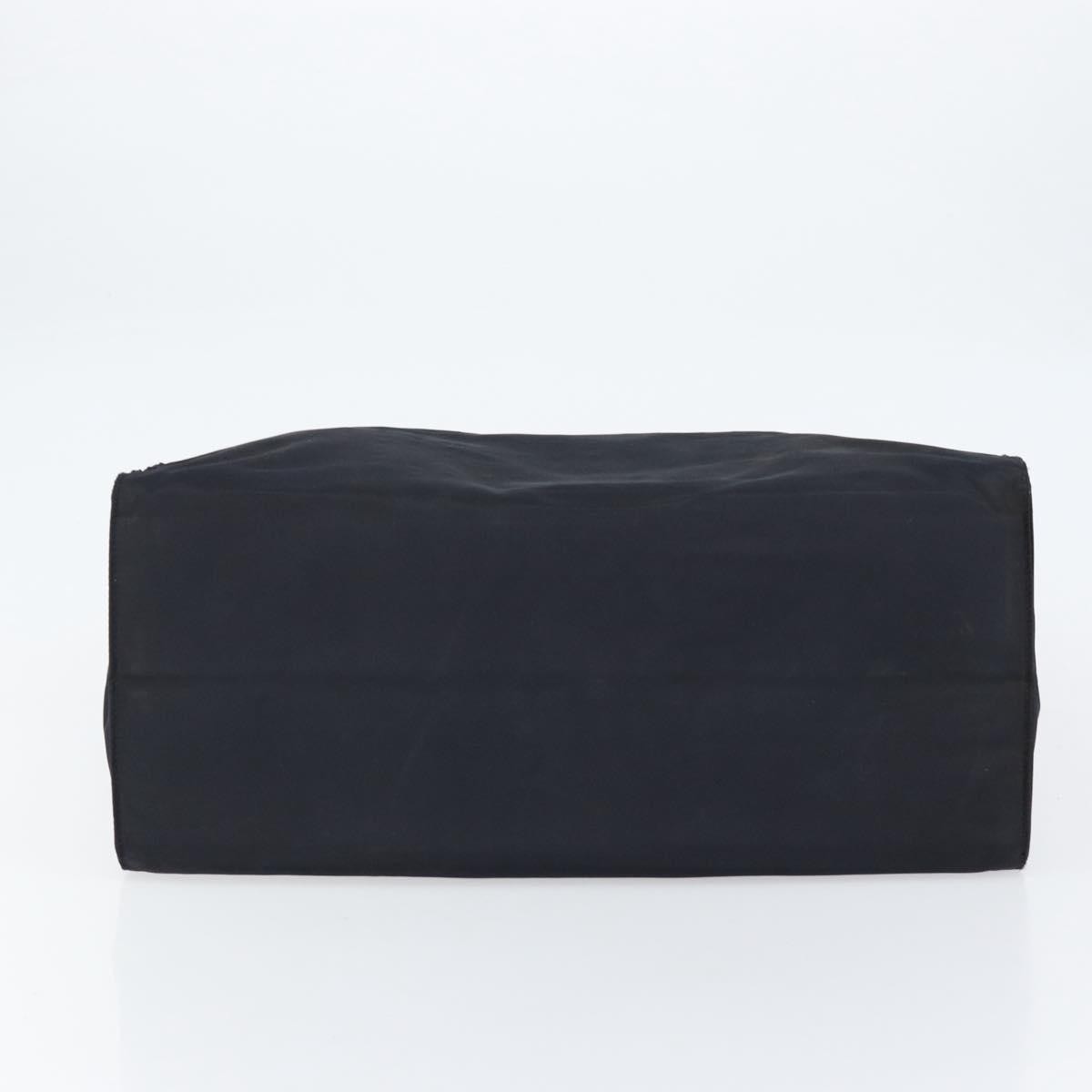 Prada Metal Handles Tote Tessuto, BLACK, NYLON, Tote bag