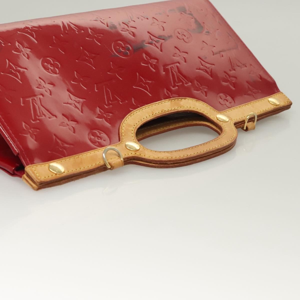 Louis Vuitton Roxbury Drive Handbag Monogram Vernis, RED, PATENT_LEATHER, Handbag