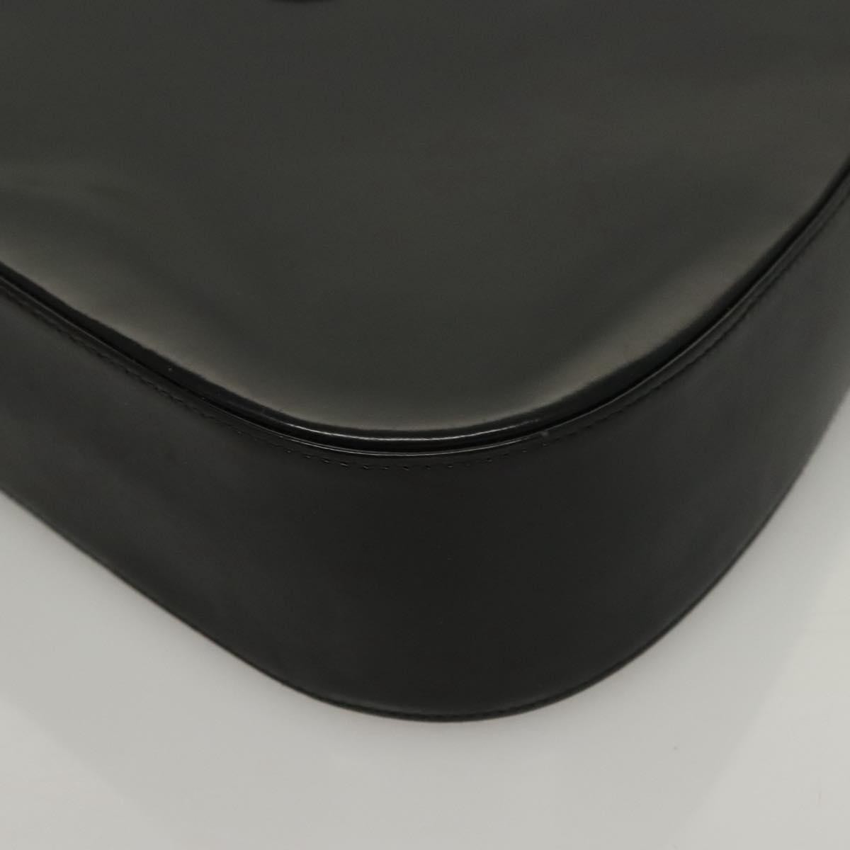 Salvatore Ferragamo Gancini Shoulder Bag Leather, BLACK, LEATHER, Shoulder bag